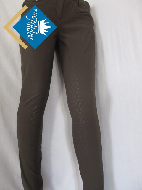 legginsy,bryczesy jezdzieckie z silikonowym lejem  roz 38