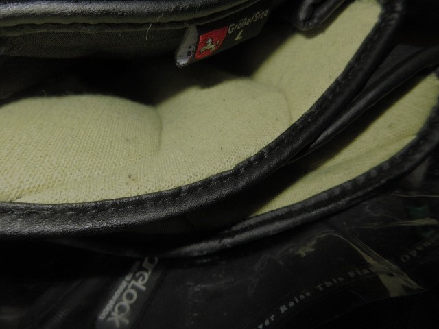 Rekawice motocyklowe skórzane  Orina Kevlar z wycieraczką