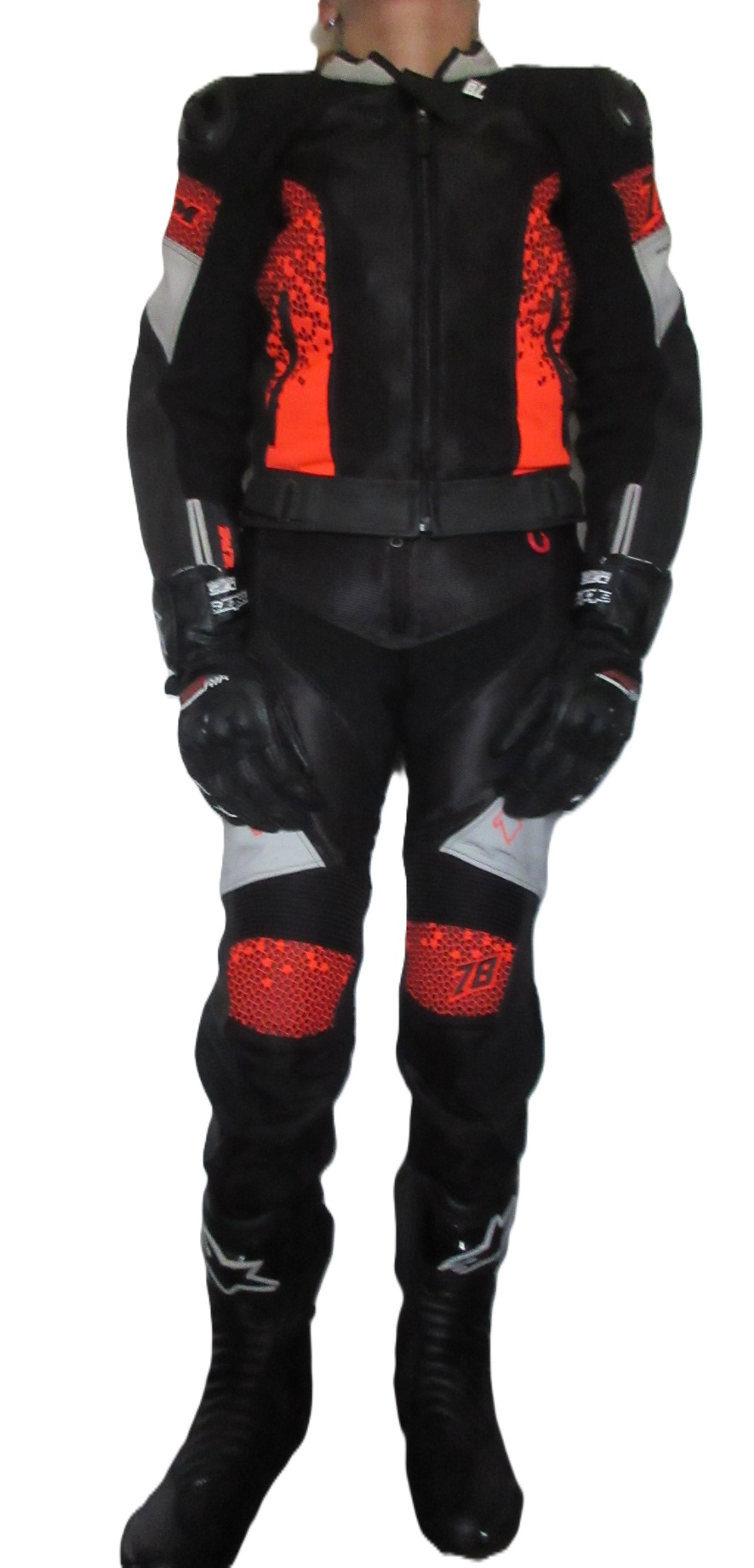 damski kombinezon motocyklowy  tekstylno-skórzany FLM roz 38