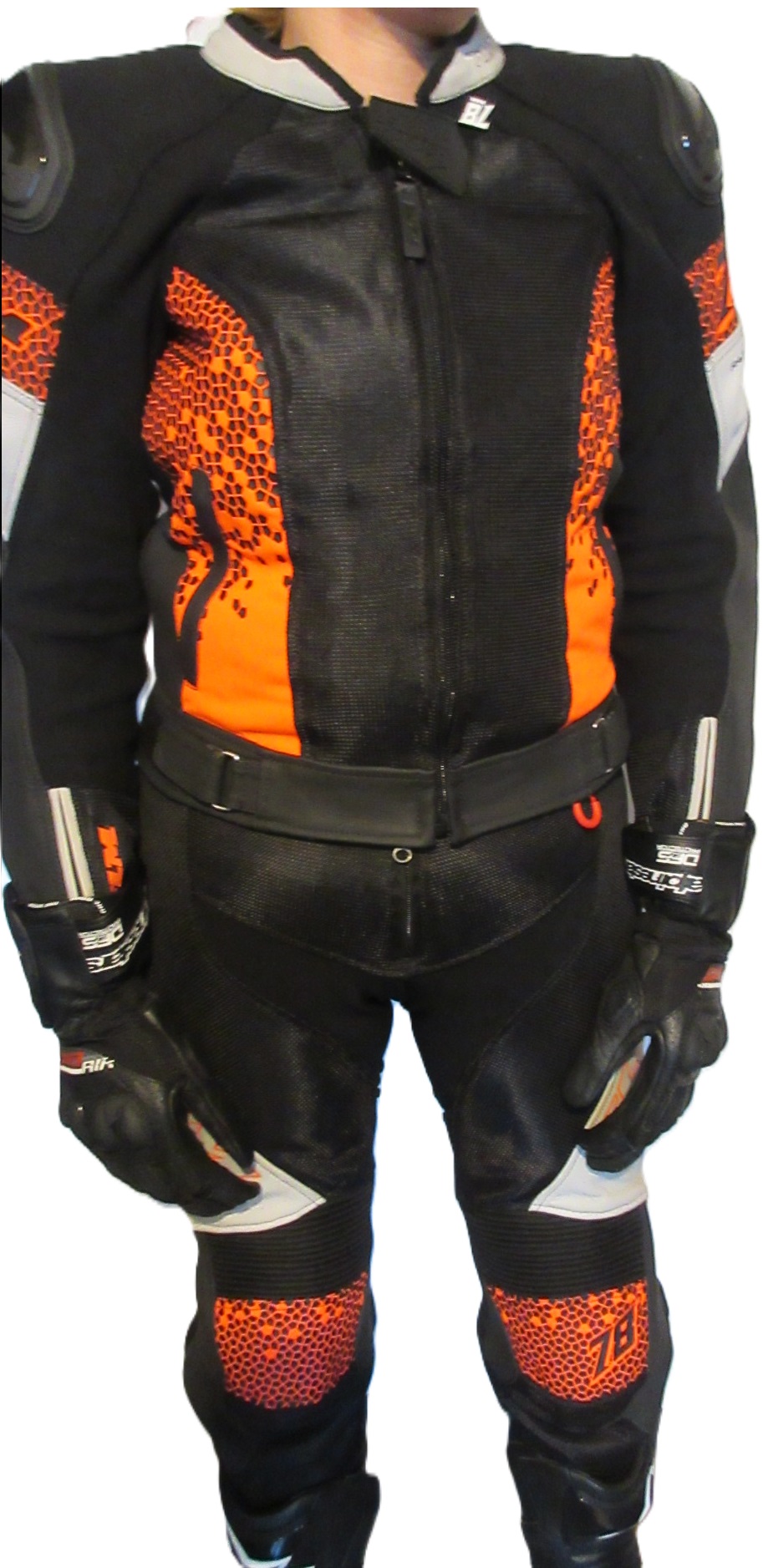 damski kombinezon motocyklowy  tekstylno-skórzany FLM roz 38