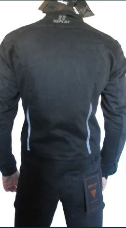 Kurtka Motocyklowa Jeansowa Replay roz S roz M z protektorem plecowym