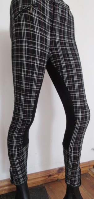 Bryczesy  Kantrie z pełnym lejem -Chid 164 cm