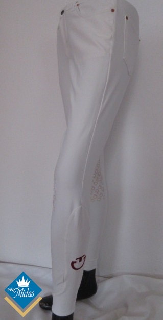 Bryczesy Cavalleria toscana białe silikonowy lej roz 38,46