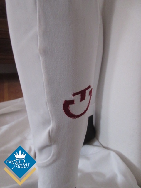 Bryczesy Cavalleria toscana białe silikonowy lej roz 38,46