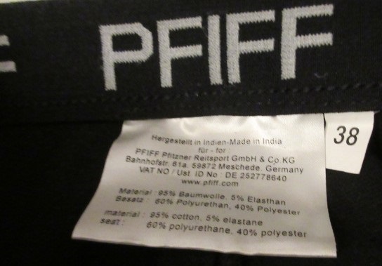 spodnie do jazdy  konnej Pfiff roz 38