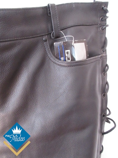 Spodnie skórzane sznurowane Richa